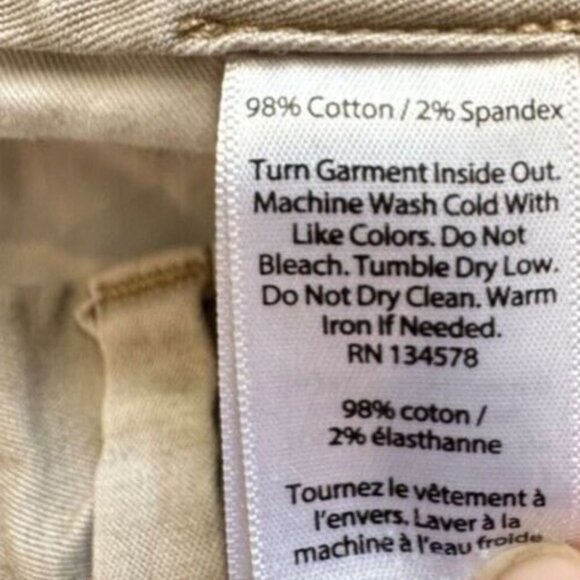 Vineyard Vines Mens Slacks Sz 33 Khaki Tan Straight Leg Chino Classic Preppy - Picture 6 of 10